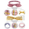 Kadınlar İçin Yumuşak Süet Vintage Boho Saç Bandı – Çapraz Düğüm Elastik Hairband ve Bandana, Kızlar İçin Şık Saç Aksesuarı - Görsel 2