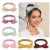 Kadınlar İçin Yumuşak Süet Vintage Boho Saç Bandı – Çapraz Düğüm Elastik Hairband ve Bandana, Kızlar İçin Şık Saç Aksesuarı - Görsel 3