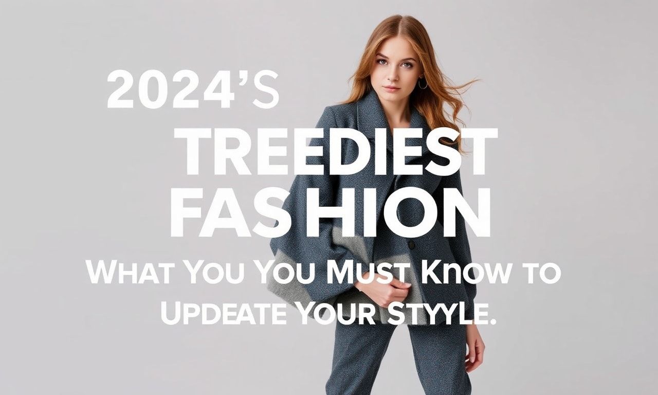 2024'ün En Trend Giysiler: Stilinizi Güncellemek İçin Mutlaka Bilmeniz Gerekenler