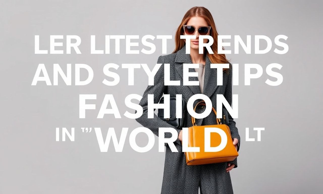 Moda Dünyasının En Güncel Trendleri ve Stil İpucuları