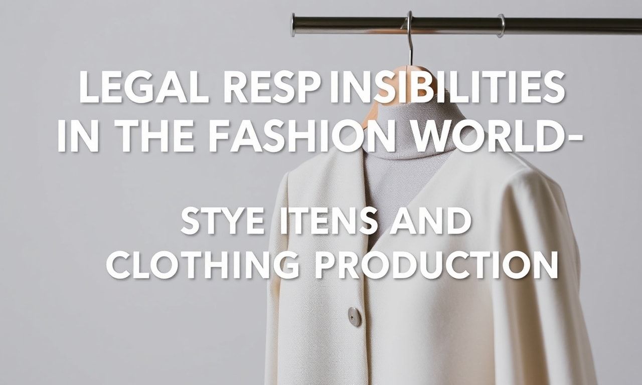 Moda Dünyasında Hukuki Sorumluluklar: Stil Trendleri ve Giyim Üretimi
