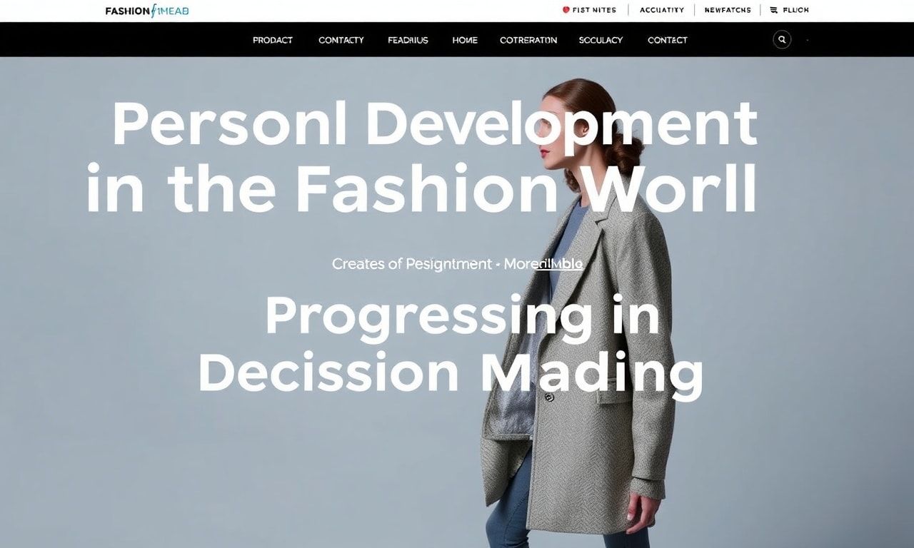 Moda Dünyasında Kişisel Gelişim: Karar Vermede Gelişmek