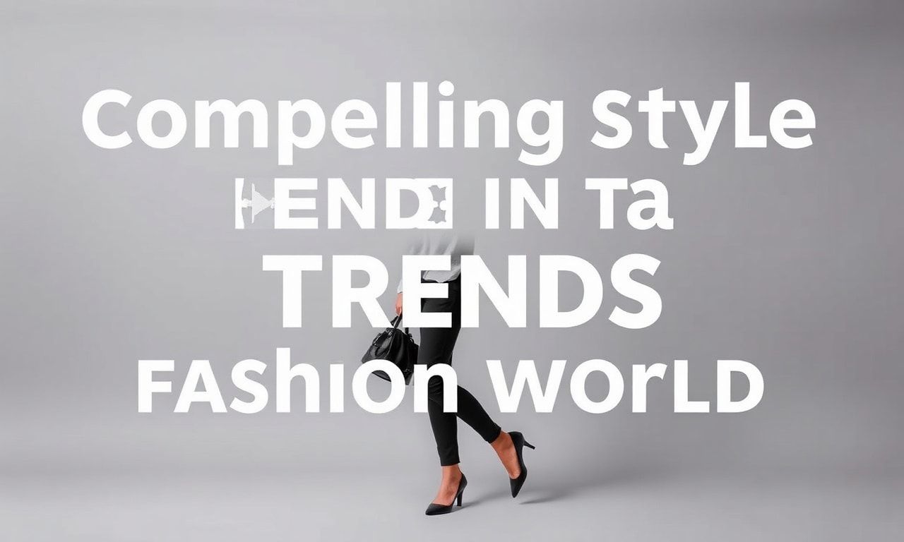Moda Dünyasında Sürükleyici Stil Trendleri