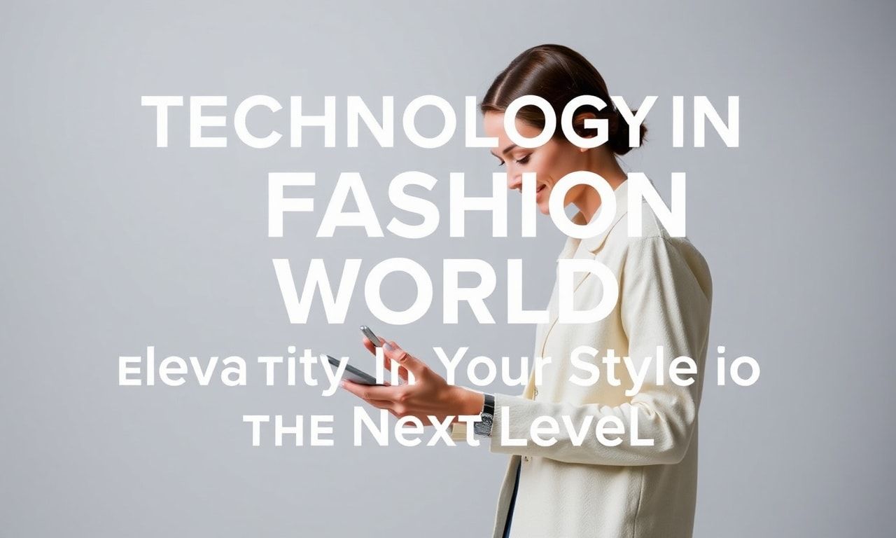 Moda Dünyasında Teknoloji: Stilinizin İleri Seviyeye Çıkması